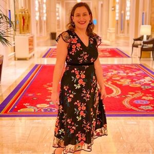 Beautiful floral lace dress